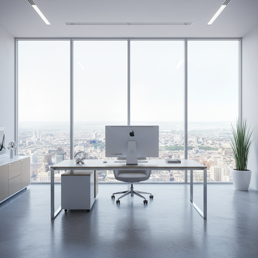 Minimalist Skyline Office